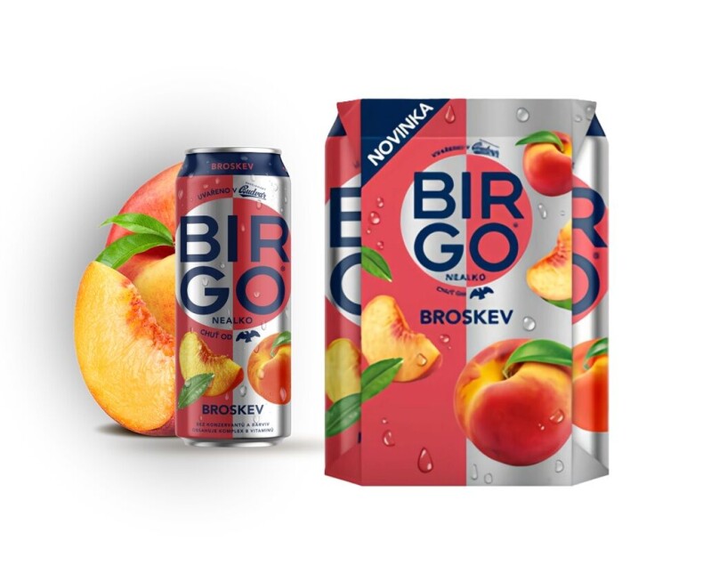 Birgo Nealko Broskev Pack 4x500 ml